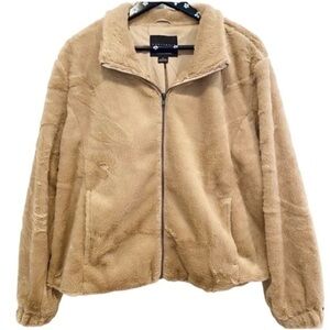 Cozy Teddy Jacket ($169 Retail) Faux Fur Fully Lined XL